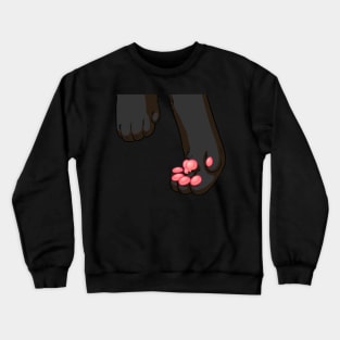 Playful Black Shorthair Kitty Crewneck Sweatshirt